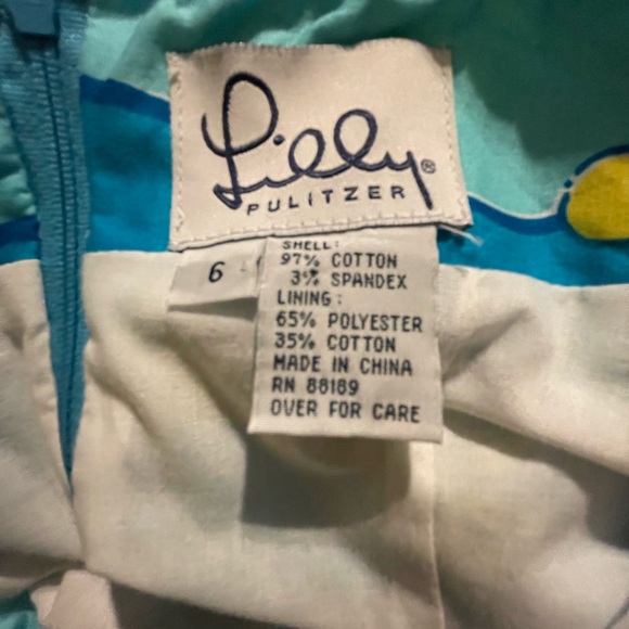Lilly Pulitzer White Label Cruise Blue B & T Celia Dress 6 FREE SHIP - Picture 3 of 4